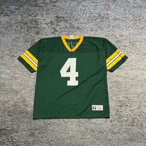 Vintage Brett Farve Green Bay Packers Jersey Mens Large Logo 7 Green Home 90s